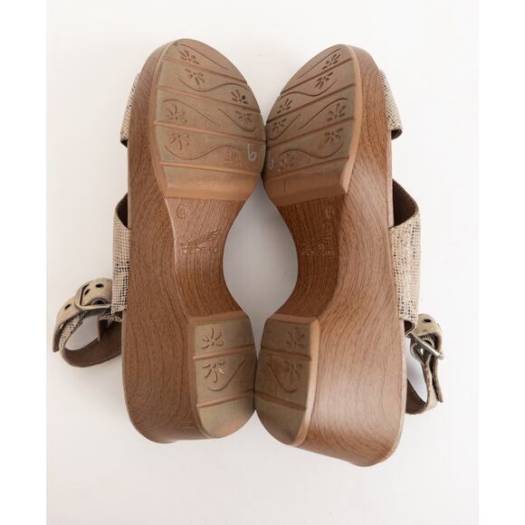 Dansko Snakeskin Clog Heel Sandal Size 41 - Picture 4 of 11